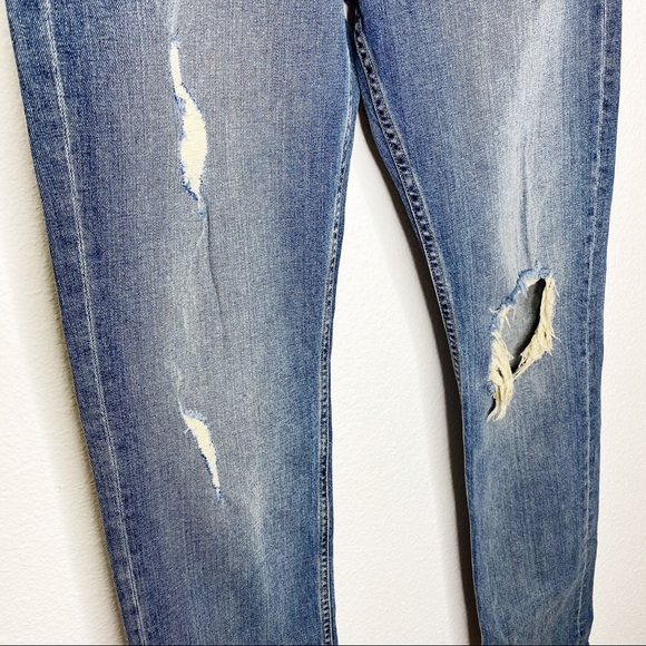 NWOT 7 For All Mankind Slimmy Distressed Jeans - Picture 3 of 5